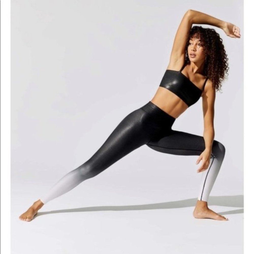 EUC! Carbon38 X The Cristalline Black Ombre Legging. Retails $128!